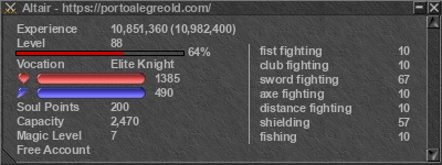 Signature for player Altair