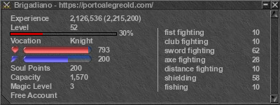 Signature for player Brigadiano