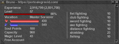 Signature for player Bruno