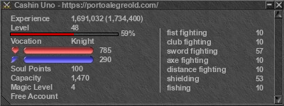 Signature for player Cashin Uno