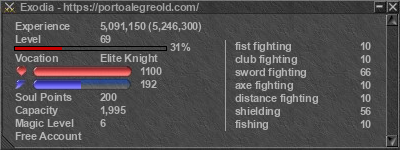 Signature for player Exodia