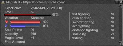 Signature for player Magistral