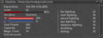 Signature for player Shantos