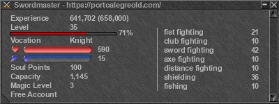 Signature for player Swordmaster